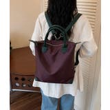 4way バイカラー手提げバッグA4収納 おしゃれ軽量ショルダーバッグ大人カジュ… | SUNSHINE CLOSET | 詳細画像17