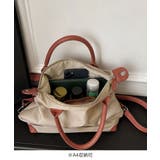 4way バイカラー手提げバッグA4収納 おしゃれ軽量ショルダーバッグ大人カジュ… | SUNSHINE CLOSET | 詳細画像20