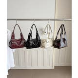ヴィンテージライク大容量ショルダーバッグレディースハンドバッグ モード合皮かばん… | SUNSHINE CLOSET | 詳細画像17 