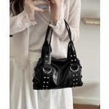 ヴィンテージライク大容量ショルダーバッグレディースハンドバッグ モード合皮かばん… | SUNSHINE CLOSET | 詳細画像4 
