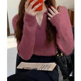 スキッパーニット韓国風リブニットトップス | SUNSHINE CLOSET | 詳細画像14 