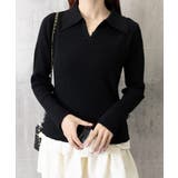 スキッパーニット韓国風リブニットトップス | SUNSHINE CLOSET | 詳細画像19 