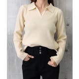 スキッパーニット韓国風リブニットトップス | SUNSHINE CLOSET | 詳細画像23 