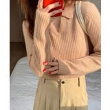 スキッパーニット韓国風リブニットトップス | SUNSHINE CLOSET | 詳細画像7 