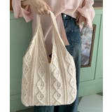 ニットバッグ 韓国 トートバッグ 大容量 | SUNSHINE CLOSET | 詳細画像10 