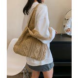 ニットバッグ 韓国 トートバッグ 大容量 | SUNSHINE CLOSET | 詳細画像14 