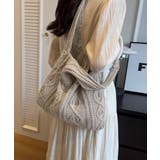 ニットバッグ 韓国 トートバッグ 大容量 | SUNSHINE CLOSET | 詳細画像2 