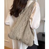 ニットバッグ 韓国 トートバッグ 大容量 | SUNSHINE CLOSET | 詳細画像4 