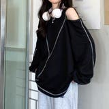 ブラック | ロングtシャツ カットソー 春秋冬 無地 | SUNSHINE CLOSET