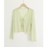 ショート丈トップス レディース フロントリボン | SUNSHINE CLOSET | 詳細画像13