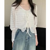 ショート丈トップス レディース フロントリボン | SUNSHINE CLOSET | 詳細画像2