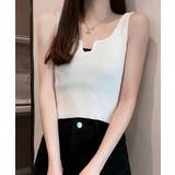 タンクトップ へそ出し サマーニット春夏 | SUNSHINE CLOSET | 詳細画像1 