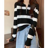 ニットトップス ハーフジップ 襟付き | SUNSHINE CLOSET | 詳細画像4 