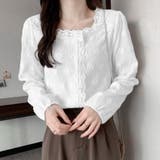 シャツブラウス レース切り替え 春秋 | SUNSHINE CLOSET | 詳細画像1 