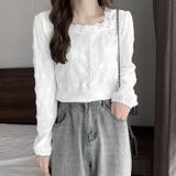 シャツブラウス レース切り替え 春秋 | SUNSHINE CLOSET | 詳細画像4 