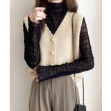 ニットベスト Vネック レディース ジレ | SUNSHINE CLOSET | 詳細画像2