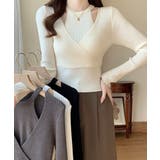 ニットトップス 長袖 レイヤード風 秋冬 | SUNSHINE CLOSET | 詳細画像6