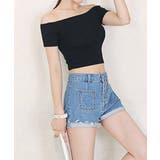 へそ出し Tシャツ夏 ショート丈トップス | SUNSHINE CLOSET | 詳細画像2