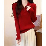 ニットトップス ハーフジップ 春秋冬 | SUNSHINE CLOSET | 詳細画像6 