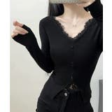 カットソー レース切り替え 長袖Tシャツ | SUNSHINE CLOSET | 詳細画像3 