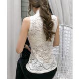 タンクトップ 総レース 重ね着 透け感 | ANGELCLOSET | 詳細画像2