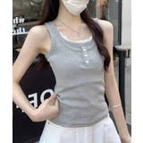 タンクトップ Uネック 韓国風 重ね着 | SUNSHINE CLOSET | 詳細画像1