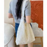 トートバッグ 大容量 レースバッグ 花柄 | ANGELCLOSET | 詳細画像3