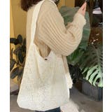 トートバッグ 大容量 レースバッグ 花柄 | ANGELCLOSET | 詳細画像5