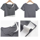 ショート丈トップス へそ出し カットソー | ANGELCLOSET | 詳細画像11