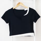 ショート丈トップス へそ出し カットソー | ANGELCLOSET | 詳細画像13