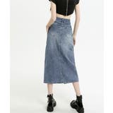 デニムスカート ロング フロントスリット | SUNSHINE CLOSET | 詳細画像2 