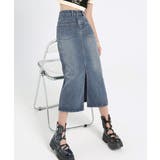 デニムスカート ロング フロントスリット | SUNSHINE CLOSET | 詳細画像3 