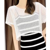 メッシュトップス ショート丈 クルーネック | SUNSHINE CLOSET | 詳細画像1 