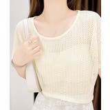 メッシュトップス ショート丈 クルーネック | SUNSHINE CLOSET | 詳細画像4 