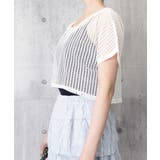 メッシュトップス ショート丈 クルーネック | SUNSHINE CLOSET | 詳細画像6 