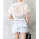 メッシュトップス ショート丈 クルーネック | SUNSHINE CLOSET | 詳細画像7 