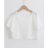 メッシュトップス ショート丈 クルーネック | SUNSHINE CLOSET | 詳細画像8 