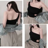 ブラトップ ノースリーブ ワンショルダー | SUNSHINE CLOSET | 詳細画像3 