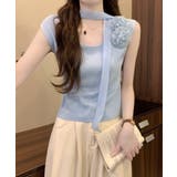 サマーニット フレンチスリーブ ニットトップス | SUNSHINE CLOSET | 詳細画像2