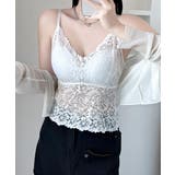 総レースキャミソール カップ付き 花柄 | SUNSHINE CLOSET | 詳細画像3