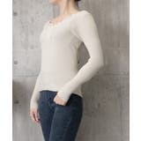 ニットトップス レースネック 長袖 秋冬 | SUNSHINE CLOSET | 詳細画像7 