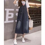 サロペット ロング丈 デニムワンピース | SUNSHINE CLOSET | 詳細画像2 