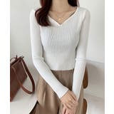 ニットトップス Vネックセーター 春秋冬 | SUNSHINE CLOSET | 詳細画像1 