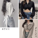 シャツブラウス 長袖 ショート丈トップス | SUNSHINE CLOSET | 詳細画像2