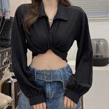 シャツブラウス 長袖 ショート丈トップス | SUNSHINE CLOSET | 詳細画像9