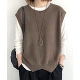 ニットベスト ゆったり 重ね着 春秋冬服 | SUNSHINE CLOSET | 詳細画像5 