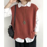 ニットベスト ゆったり 重ね着 春秋冬服 | SUNSHINE CLOSET | 詳細画像7 