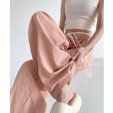 ハイウエストパンツ配色ウエスト 冷感タッチとろみパンツ 体型カバーストレートパン… | SUNSHINE CLOSET | 詳細画像18 
