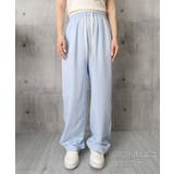 ハイウエストパンツ配色ウエスト 冷感タッチとろみパンツ 体型カバーストレートパン… | SUNSHINE CLOSET | 詳細画像22 