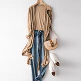 キャメル | ロングカーディガン レディース 薄手 | ANGELCLOSET
